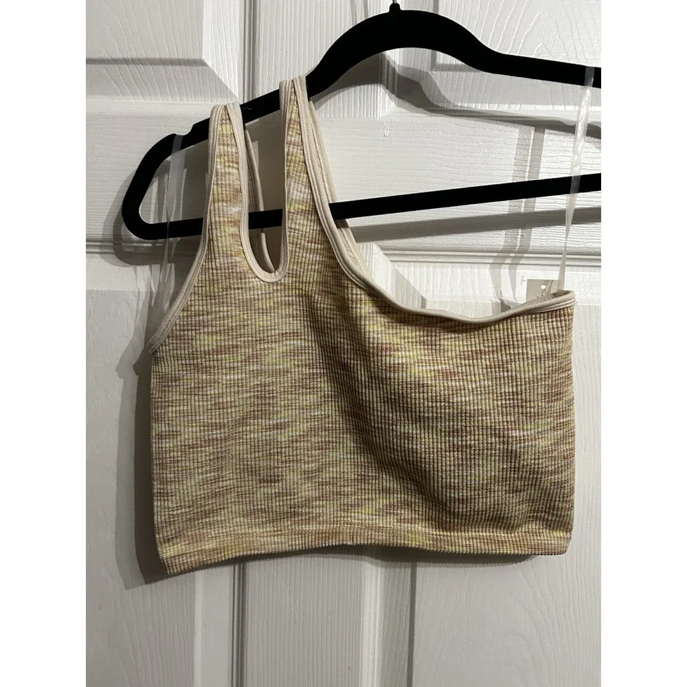NWT Offline by Aerie Large Bra Bralette Recharge Ribbed Seamless One Shoulder‎